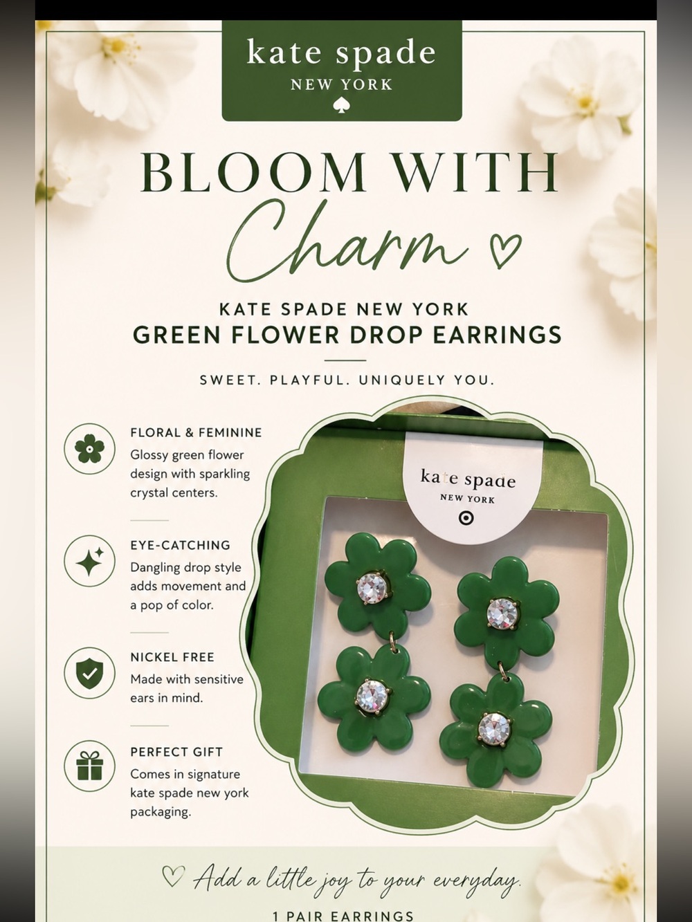 Kate Spade New York Flower Drop Earrings
